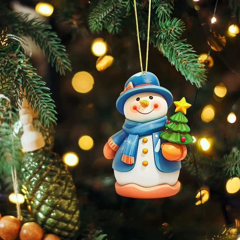 🎄🎅⛄【Купете 12, вземете 12 безплатно】Сладка коледна украса „Снежен човек“