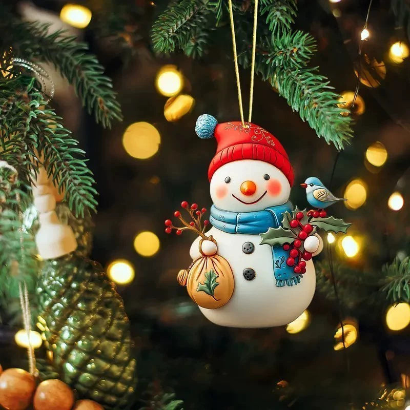 🎄🎅⛄【Купете 12, вземете 12 безплатно】Сладка коледна украса „Снежен човек“