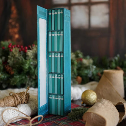 ✨📚 Mini Book Ornament Advent-Коледна изненада на кутията за сляпо（25 книги）