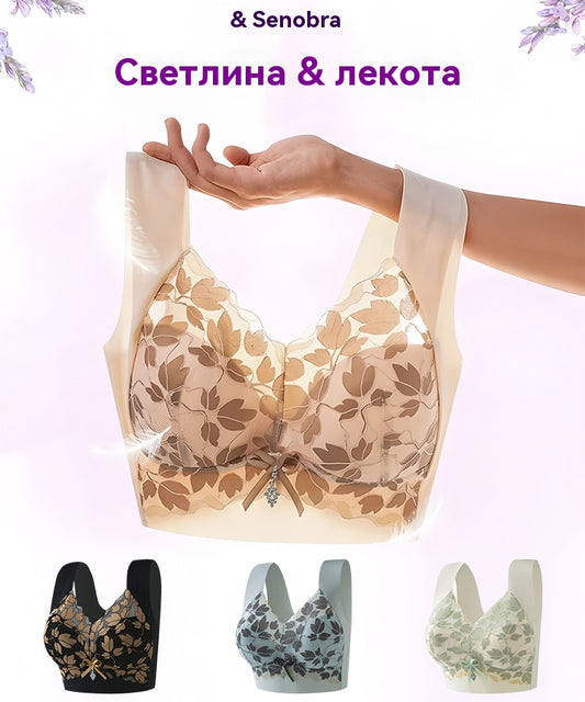 💌🌈【3 sztuki】【M-4XL】Biustonosz koronkowy w dużym rozmiarze bez stalowych kółek, luksusowy, piękny, seksowny biustonosz z tyłu