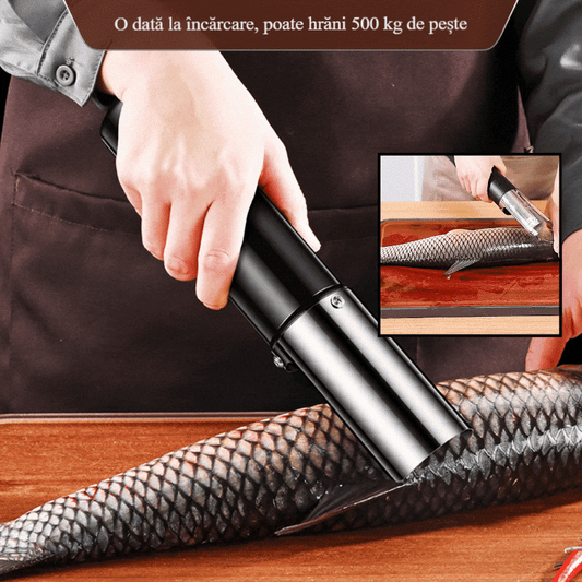 🐋🐠Домашен електрически люспест за риба и стъргалка за рибни люспи може да обработи риба за 30 секунди, лесен за работа👍