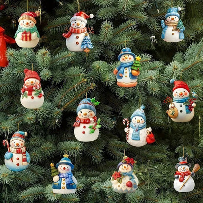🎄🎅⛄【Купете 12, вземете 12 безплатно】Сладка коледна украса „Снежен човек“