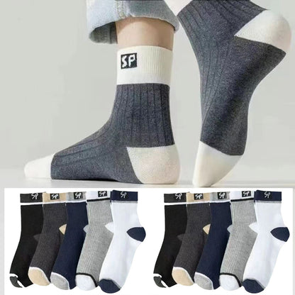 😍🧦【10 чифта】Нови мъжки памучни чорапи от 2025 г. с дезодорант, абсорбиращ потта