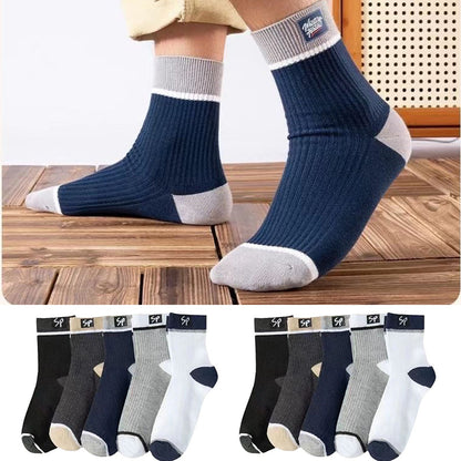 😍🧦【10 чифта】Нови мъжки памучни чорапи от 2025 г. с дезодорант, абсорбиращ потта